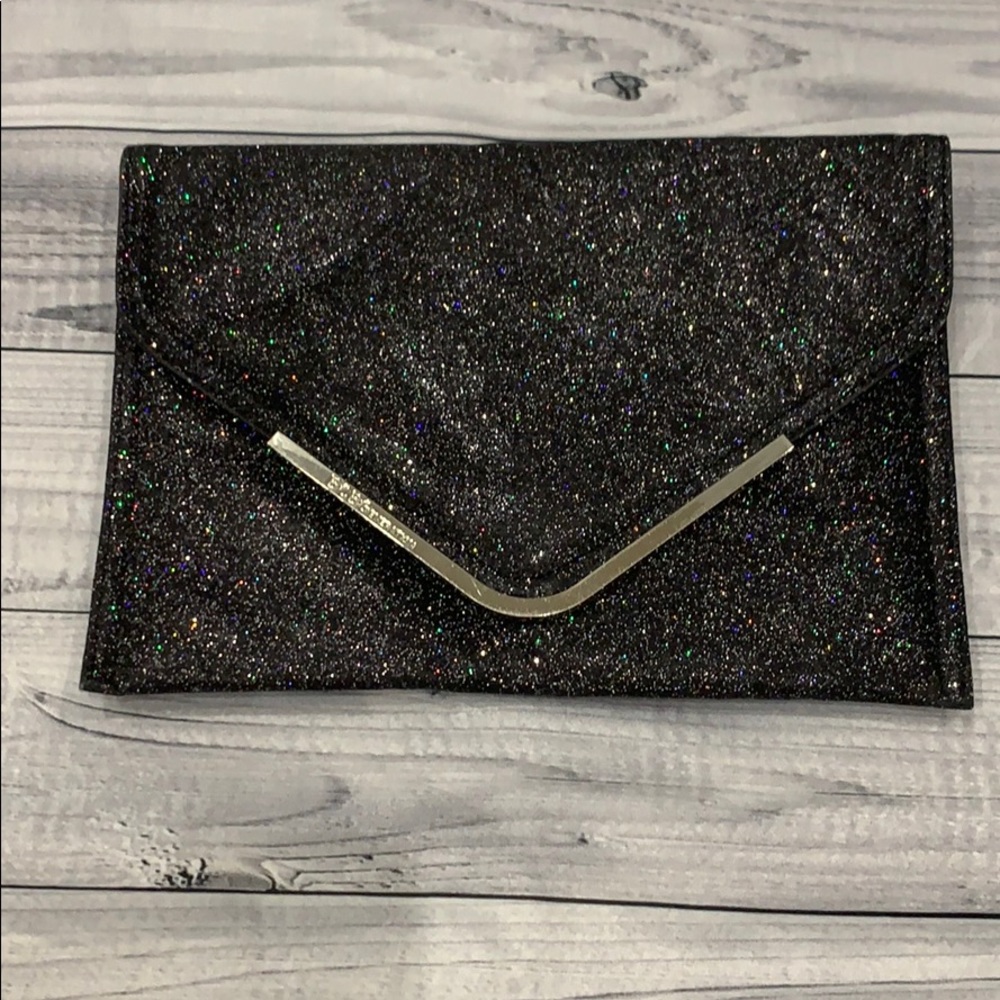 BCBGeneration Sparkly Envelope Clutch Bag